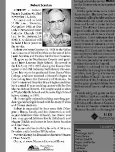 Obituary for Robert Francis Scanlan
